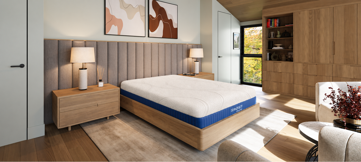 Organix Bed Tranquiliti in a sunlit bedroom
